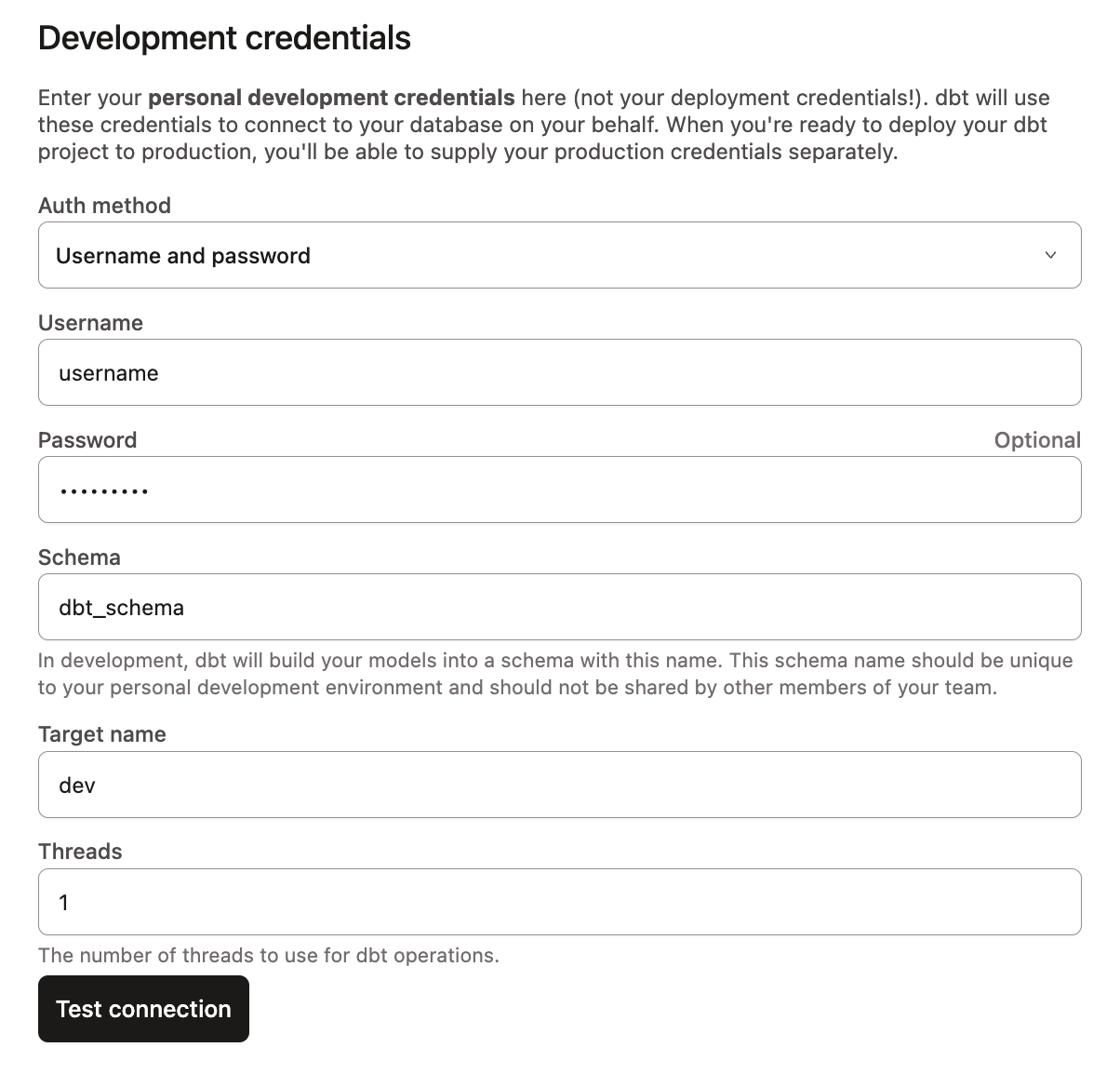 Development credentials. Development credentials.